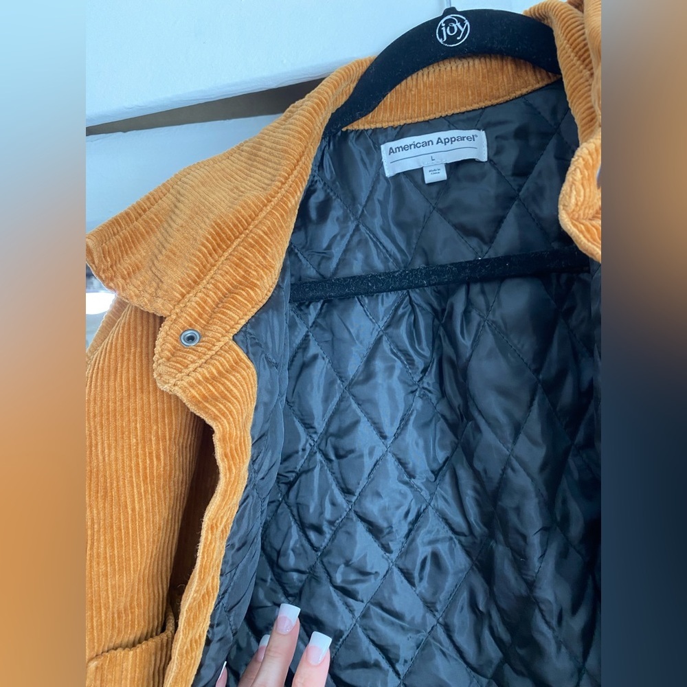 Corduroy button-down coat - Picture 2 of 3